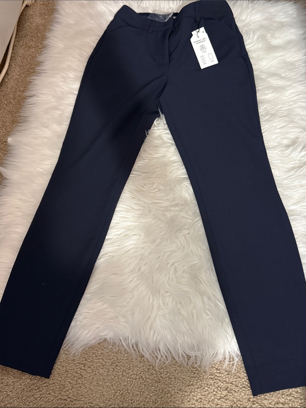 Express Navy Slim Dress Pants - Classic Workwear